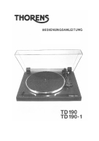 Thorens TD-190-1-Owners-Manual-DE 